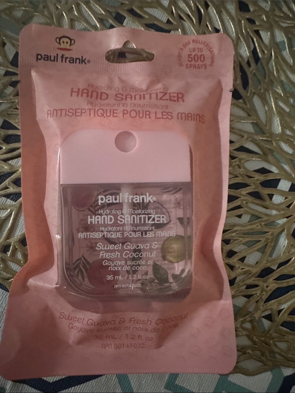 Paul Frank Pink Sweet Guava & Fresh Coconut Hand Sanitizer Spray